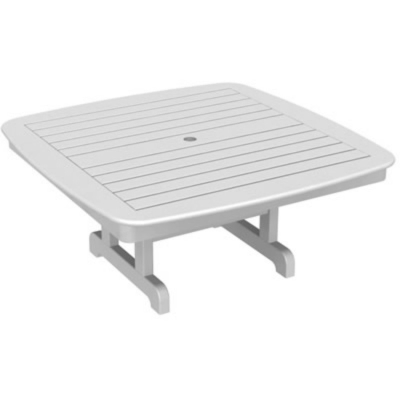 Plastic Patio Table on Patio Coffee Tables   Nautical Square Patio Conversation Table 44